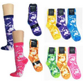 Women's Computer Patterned Socks - Tie Dye Pattern
